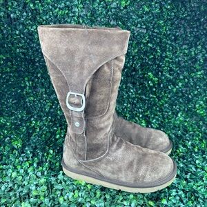 UGG AUSTRALIA CARGO SHEEPSKIN TALL WINTER BOOTS SIZE 8 woman